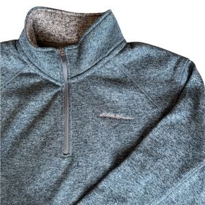 Eddie Bauer Blue Quarter-Zip Pullover